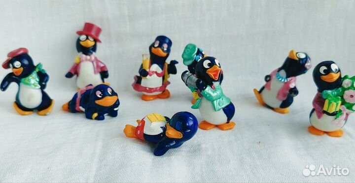 Игрушки из киндера 90х. Утята. 9 шт одним лотом