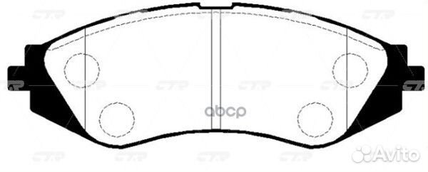 Колодки тормозные дисковые перед GK0433 CTR