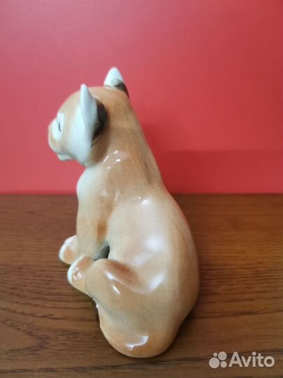 Статуэтка фарфор СССР, лфз, Львенок