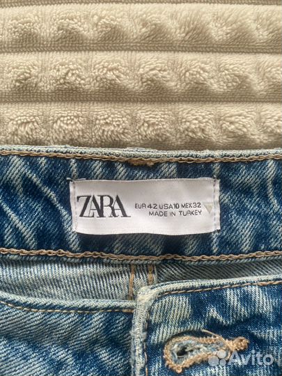 Джинсы Zara mom 42размер бу