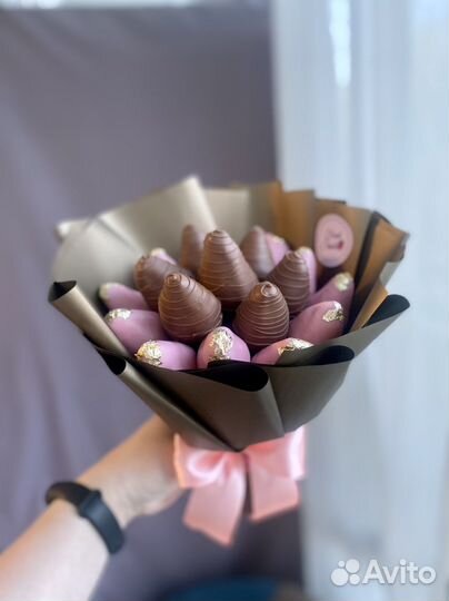 Букет из клубники в шоколаде