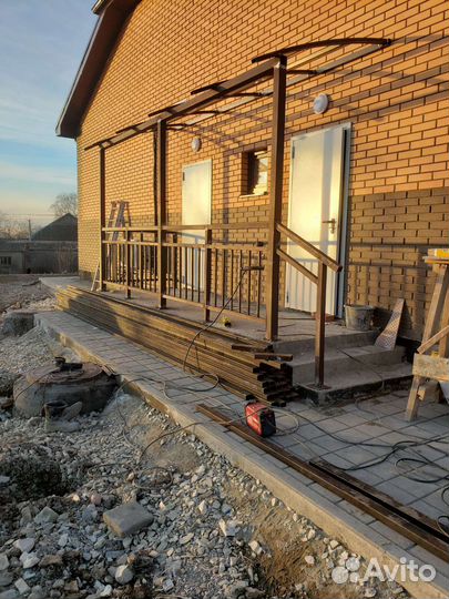 Сварочные работы. Заборы. Навесы. Ворота. Терасса