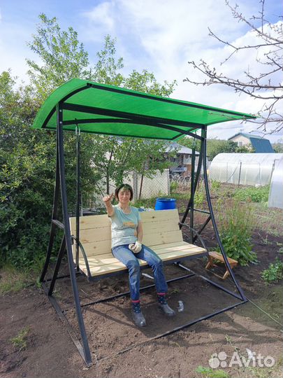 Садовые качели подвесные