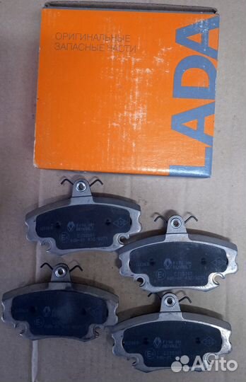 Колодки тормозные передние LADA largus renault LOG