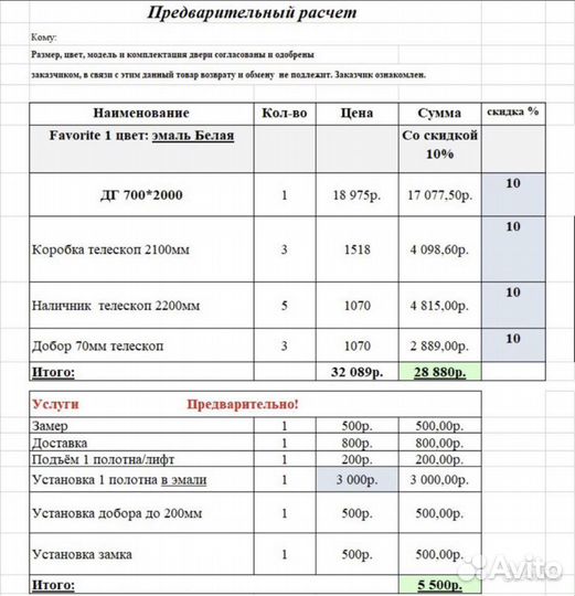 Двери межкомнатные новые