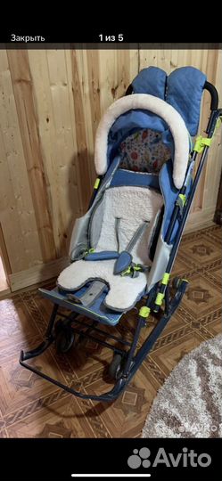 Детские санки на колесах