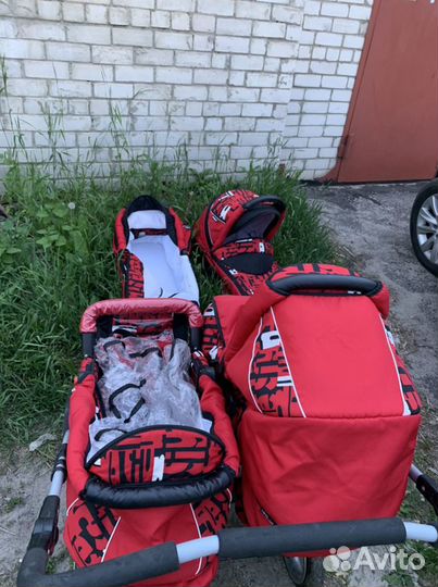 Коляска 2 в одном для 2 детей