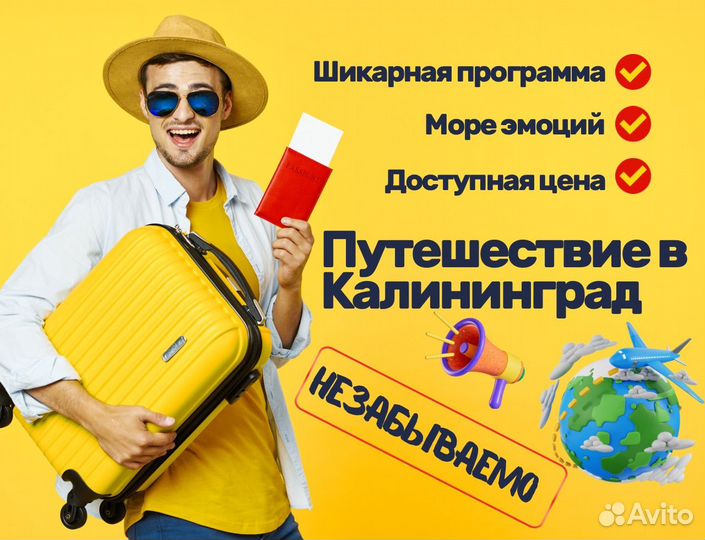 Тур в калининград, путешествие и отдых на море