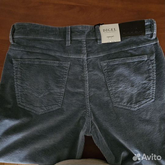 Брюки вельветовые Digel серо-голубые (р.50)