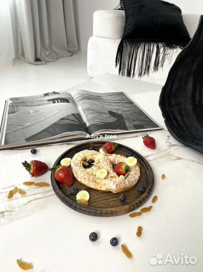 Деревянная тарелка