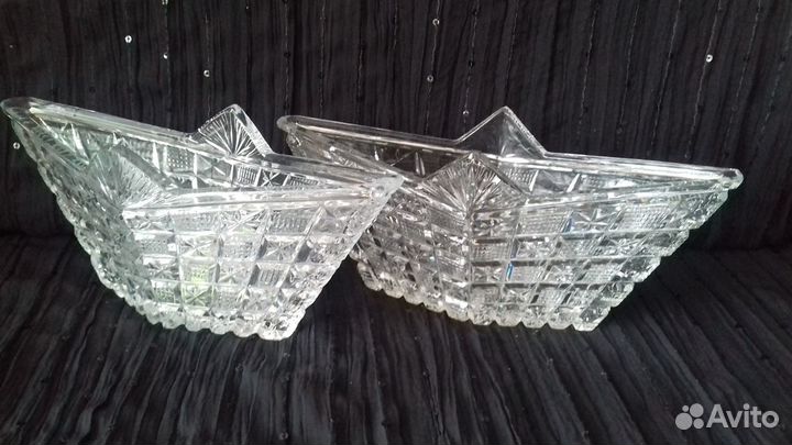 Конфетницы салатники хрусталь СССР