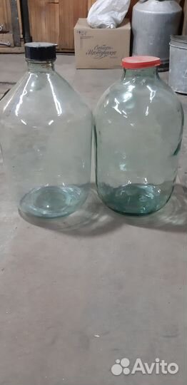 Банка 10 и 20 литров стеклянная