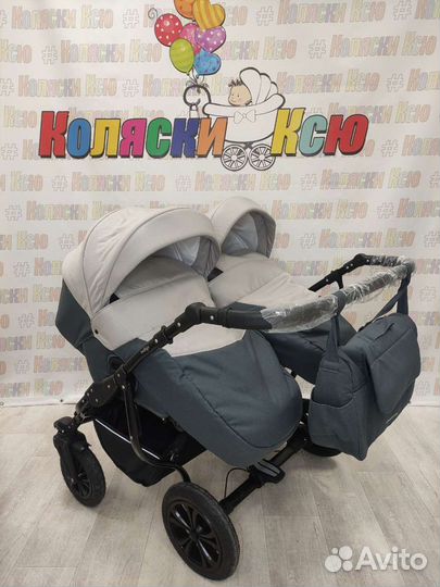 Коляска для двойни Indigo Charlotte Sity Duo