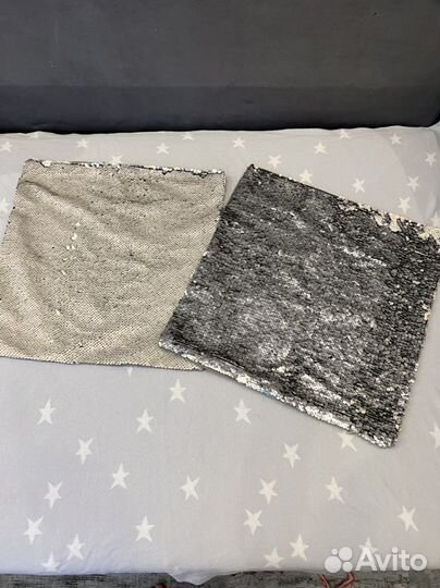 Наволочка декоративная с пайетками