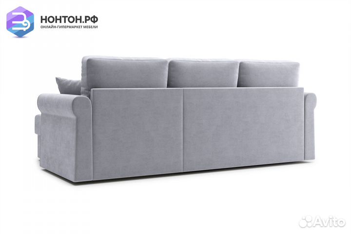 Диван угловой дельфин Лира серый