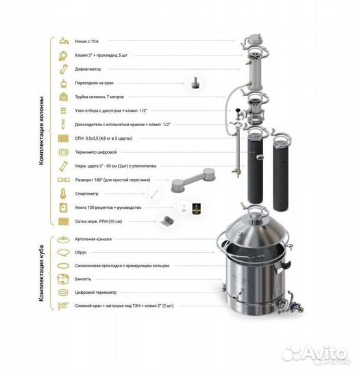 Самогонный аппарат Люкссталь 8М Luxstahl 8M