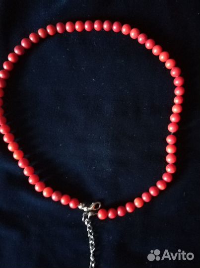 Бусы из натурального коралла