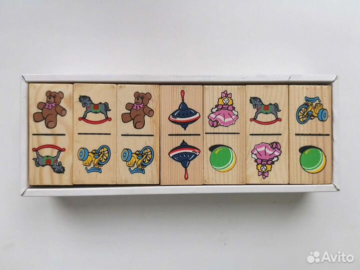 Деревянное домино/настольная игра/головоломка Томи