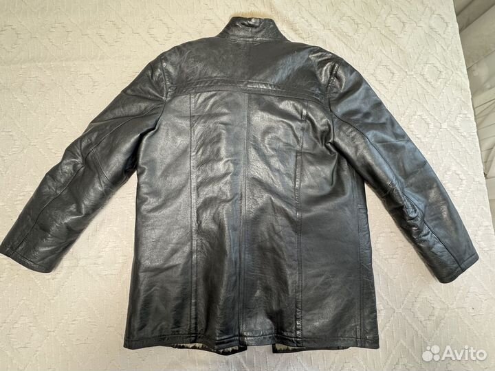 Кожаная дубленка мужская