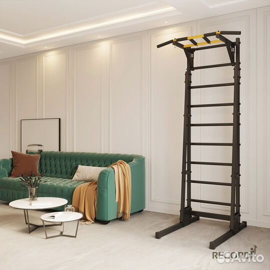 Напольная шведская стенка Рекорд R1 с турником