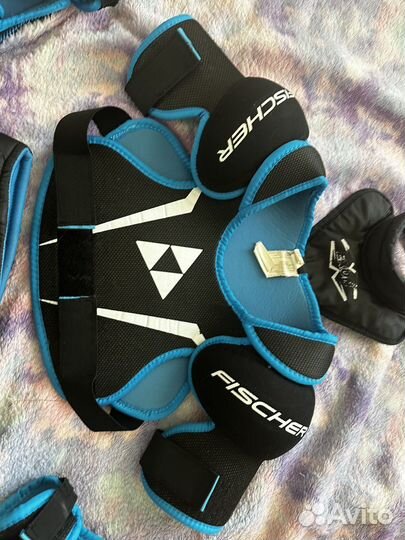 Детская хоккейная форма с крагами на 6-8 лет