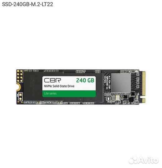 Диск SSD CBR Lite M.2 2280 240GB PCIe NVMe 3.0 x4