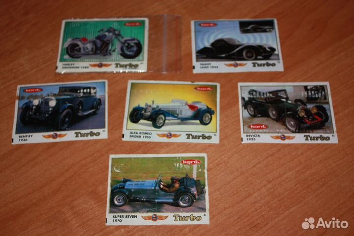 Вкладыши турбо turbo от жвачки. Поштучно, список