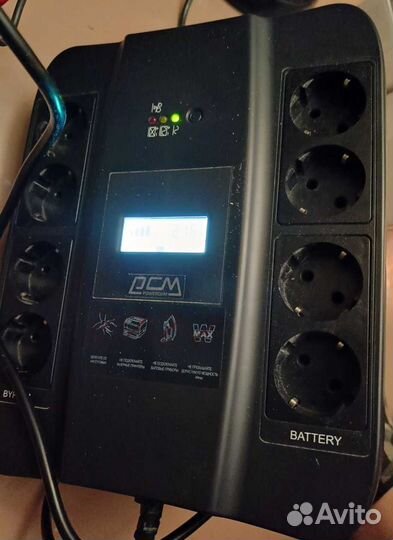 Ибп UPS Powercom SPD-750U LCD USB бесперебойник