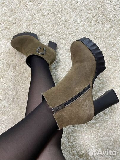 Ботильоны натуральная замша