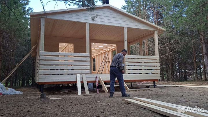 Хозблок дачный дом 12х6м