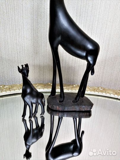 Статуэтки Жираф черное дерево Африка