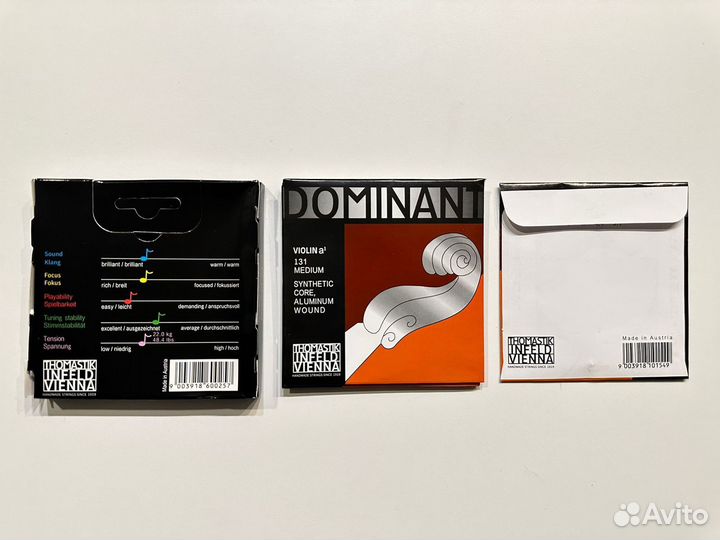 Струны для скрипки 135 Dominant Thomastik 4/4