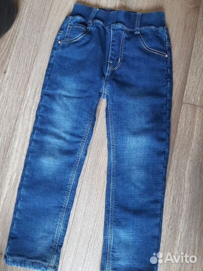Джинсы теплые 116