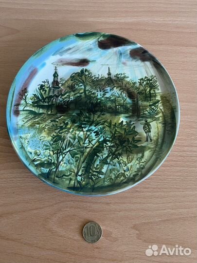 Лаптева Н.Г Живопись на плоскости фаянс тарелка