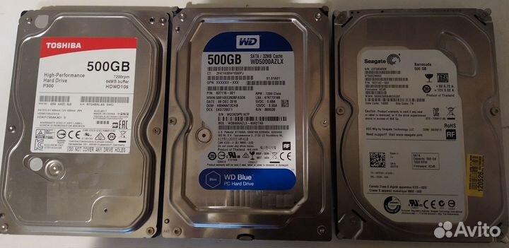 HDD SATA 3.5 500Gb и 1Tb (для пк)