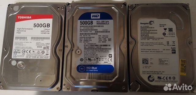 HDD SATA 3.5 500Gb и 1Tb (для пк)