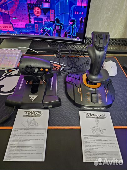 Джойстик+руд ThrustMaster T-16000M FCS hotas