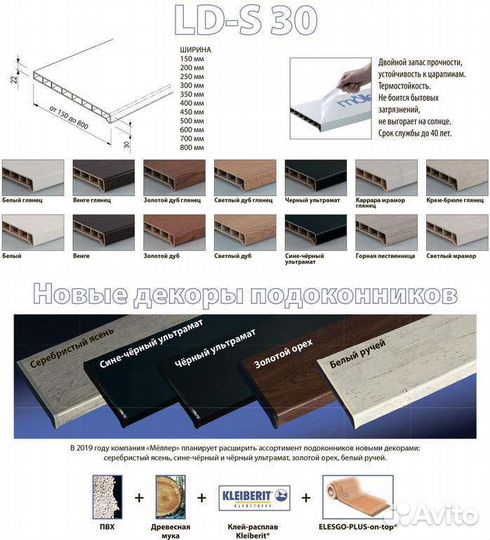 Подоконник Moeller все серии