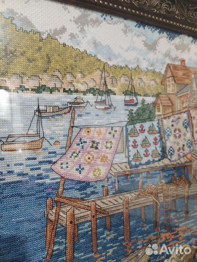 Картина.Вышивка крестом. Niky Boehma Одеяла в доке