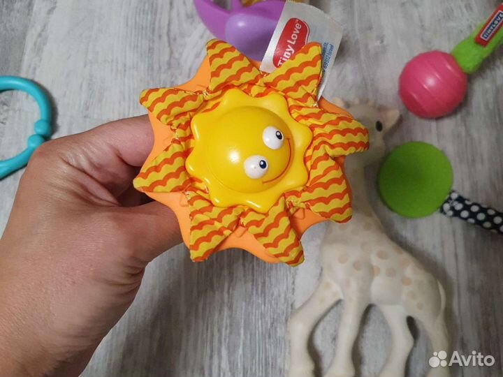 Грызунки погремушки tiny love, infantino, sassy