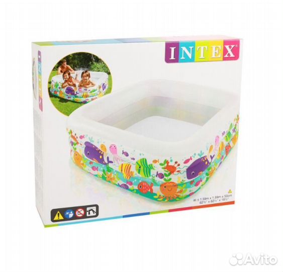 Детский надувной бассейн 159*159*50 см