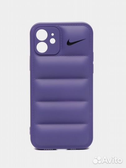 Чехол на iPhone Nike фиолетовый (все модели)