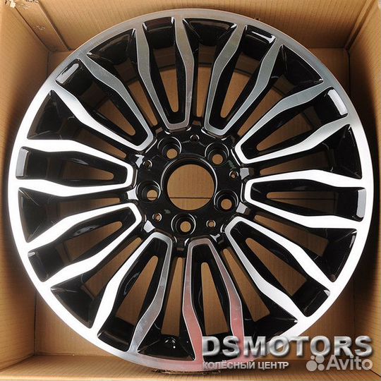 Диски H642 7.5/18 5x112 ET52 d66.6 black machine f