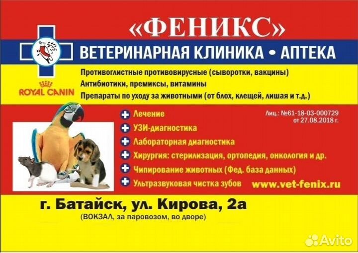 Вет.фармацевт / ассистент/ вет врач/ вет фельдшер