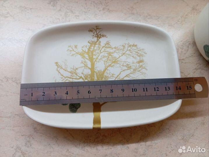 Мыльница и стакан для зубных щеток