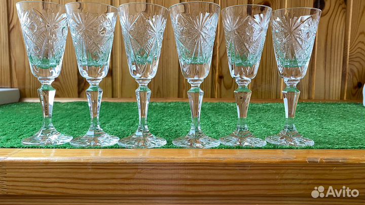 Фужеры хрустальные СССР Большие
