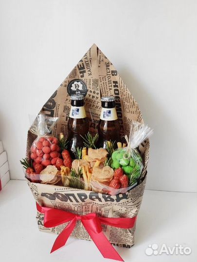 Мужской букет. Букет к пенному. Подарок мужчине