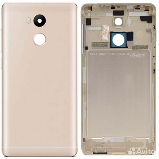 Задняя крышка для Xiaomi Redmi 4 Pro Gold со стекл