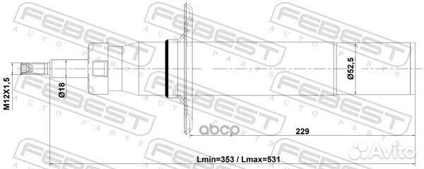 Амортизатор передний GAS.twin tube 17110002F