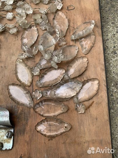 Стеклянные подвески для люстрыссср